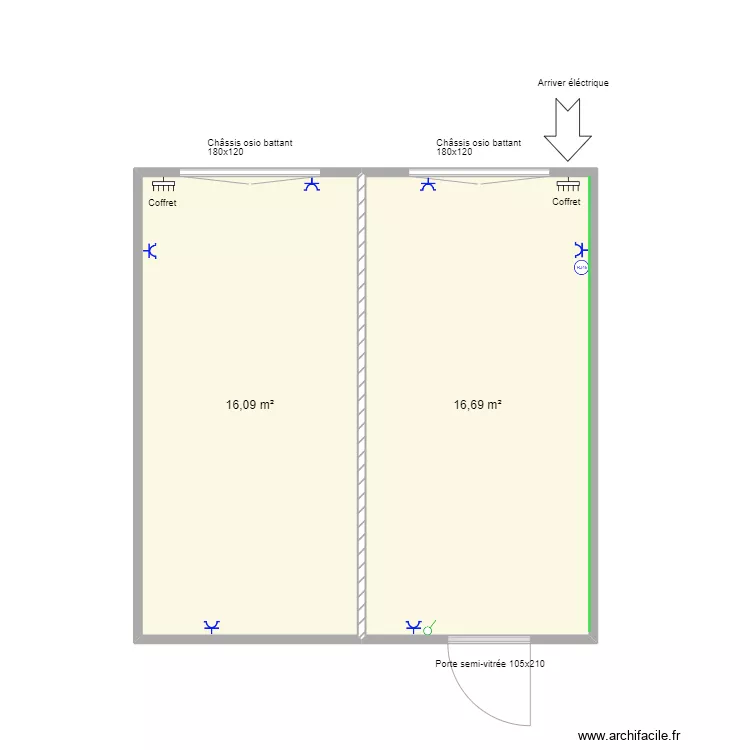 Plan pour Aertssen Infra sud. Plan de 