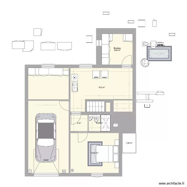 Sucy Immo y. Plan de 28  et 218 m²