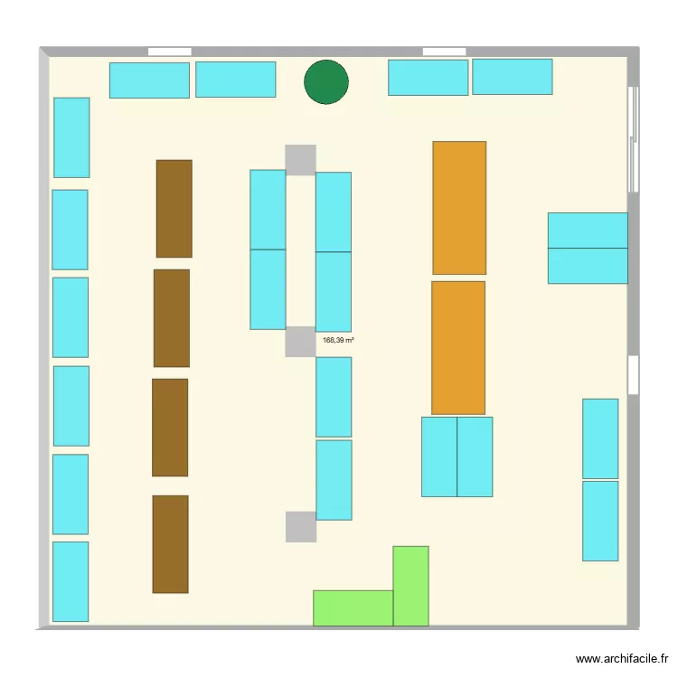Grange Chateau de Fayolle. Plan de 1 Pièce et 168 m²