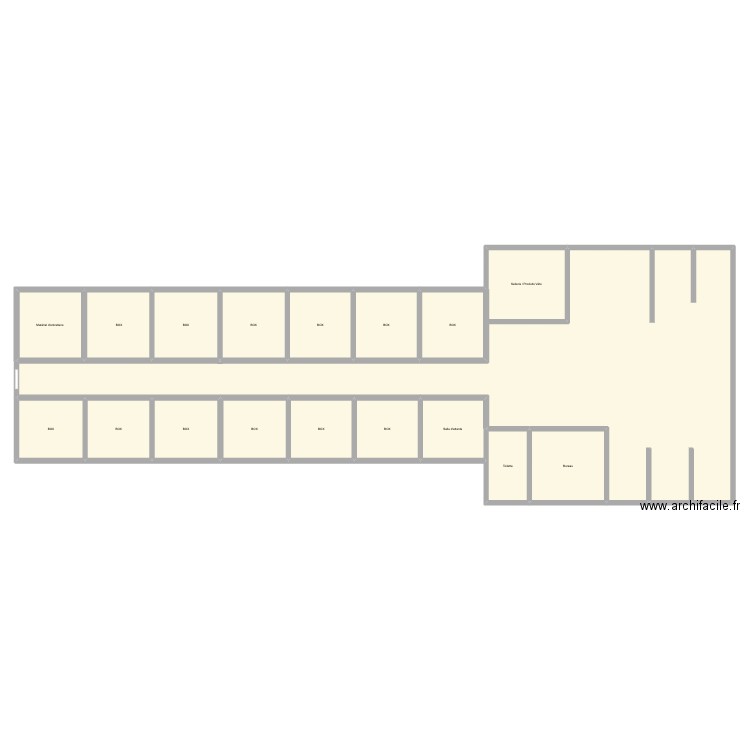 EQUIWELL. Plan de 17 pièces et 246 m2