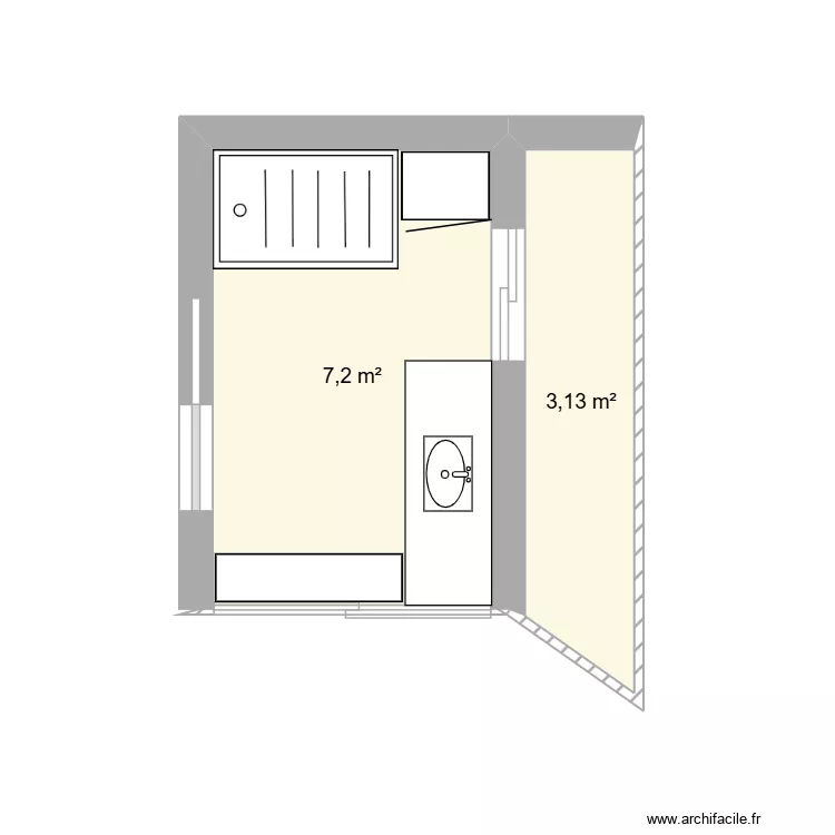 Extension v2. Plan de 2 et 10 m² Extension v2. Plan de 2 et 10 m²