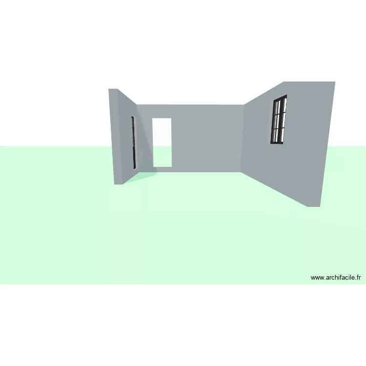 BUREAU 553 VUE 3D. Plan de 