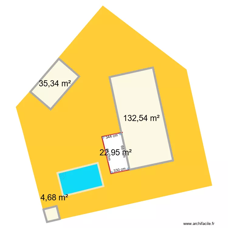 Bergeys piscine. Plan de 