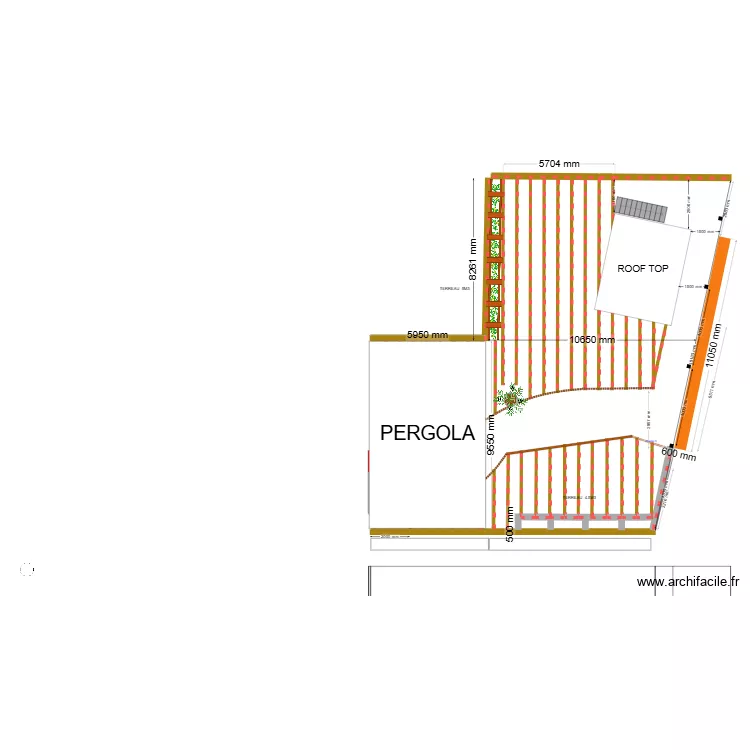 exterieur pergola. Plan de exterieur pergola. Plan de