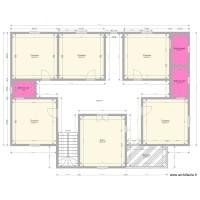 Plan de fondation d\'une maison de 5 piéces