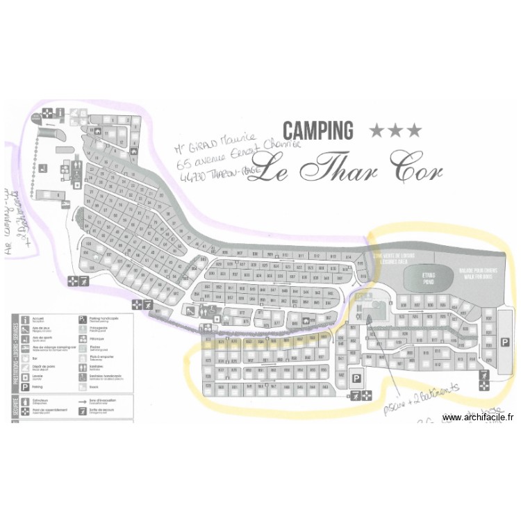 THARCOR. Plan de 0 pièce et 0 m2