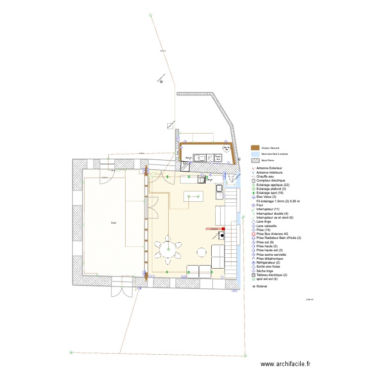 ISSARLES V5. Plan de 9 pièces et 149 m2