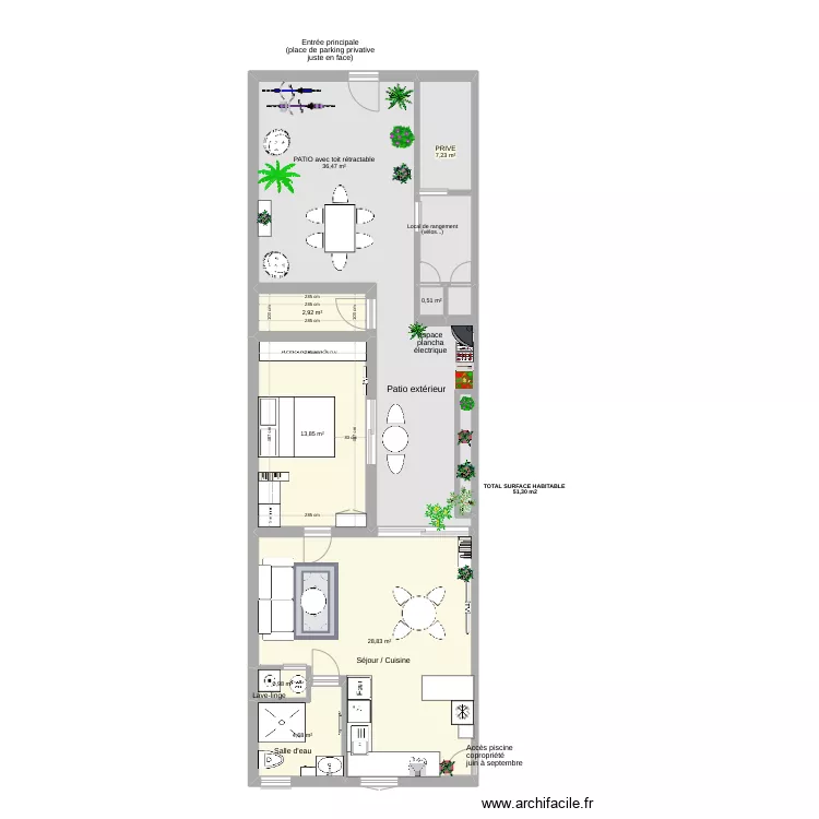 Villa La Cachette version 8. Plan de Villa La Cachette version 8. Plan de