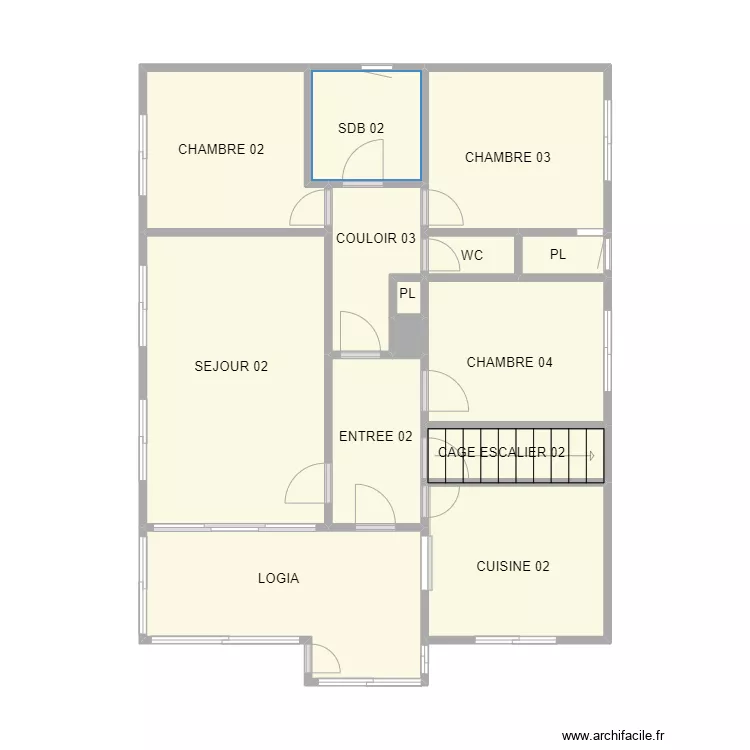ETAGE GALICIAN. Plan de 