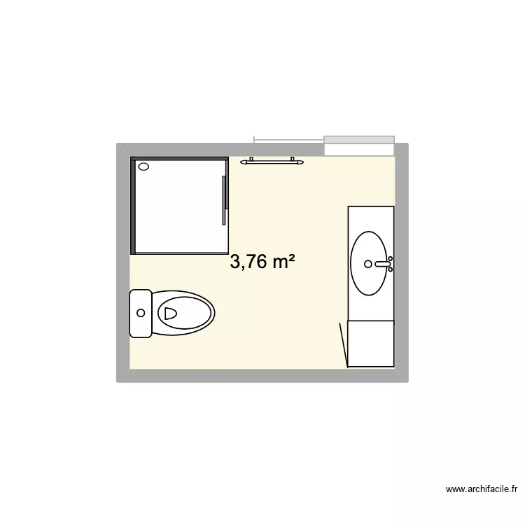 salle de bain josiane. Plan de 1 et 4 m² salle de bain josiane. Plan de 1 et 4 m²