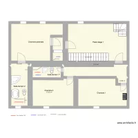 Plan Barran Plomberie &eacute;tage 1