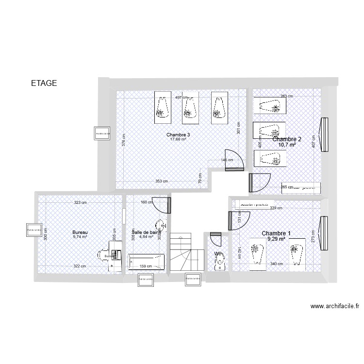 1er ETAGE accès handicapés. Plan de 0 pièce et 0 m2