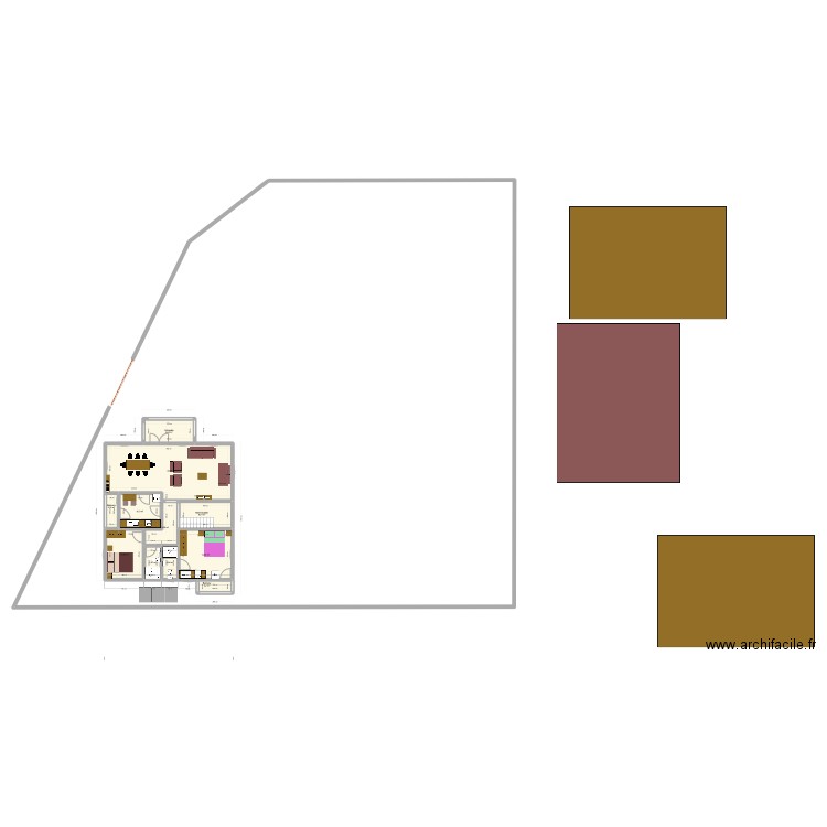 Plan-M1(Electricité & Plomberie). Plan de 21 pièces et 202 m2