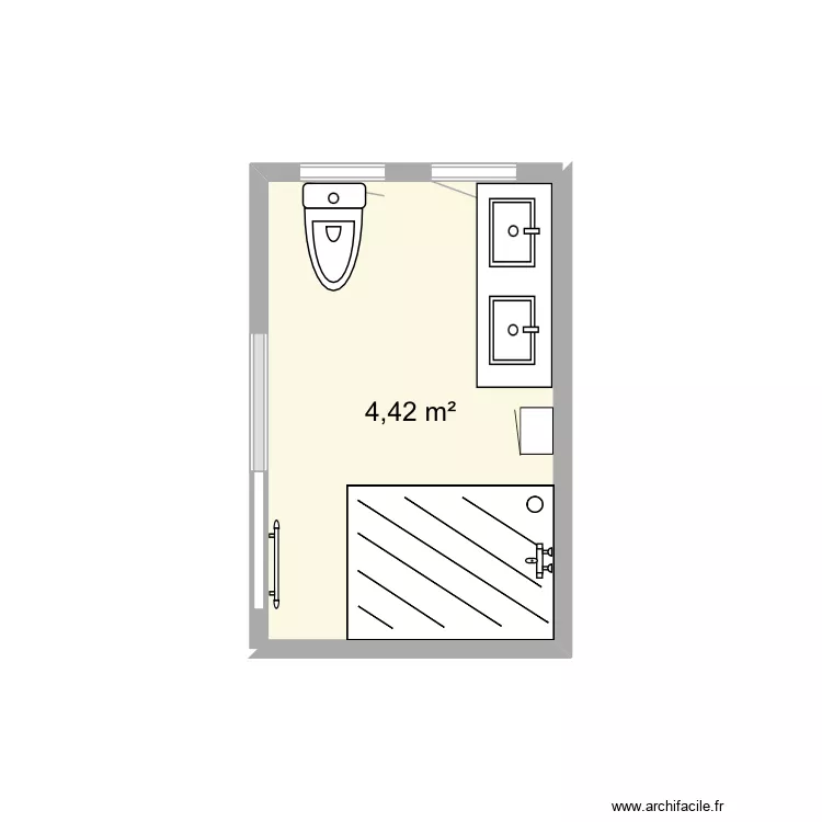 Reny0v Salle de Bain Lasné Version finale. Plan de 1 et 4 m² Reny0v Salle de Bain Lasné Version finale. Plan de 1 et 4 m²