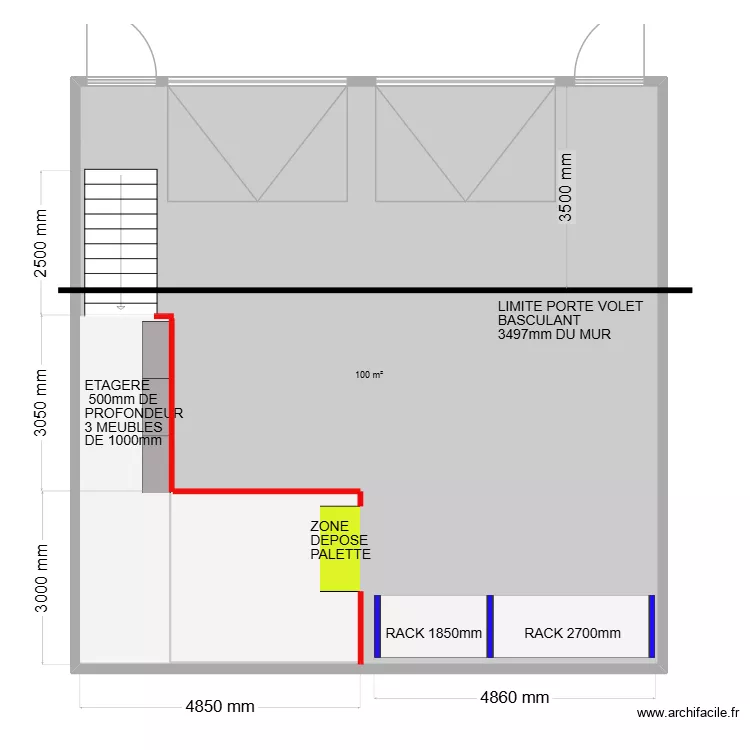 IMPLANTATION DANDY BEAR. Plan de 1 et 100 m² IMPLANTATION DANDY BEAR. Plan de 1 et 100 m²