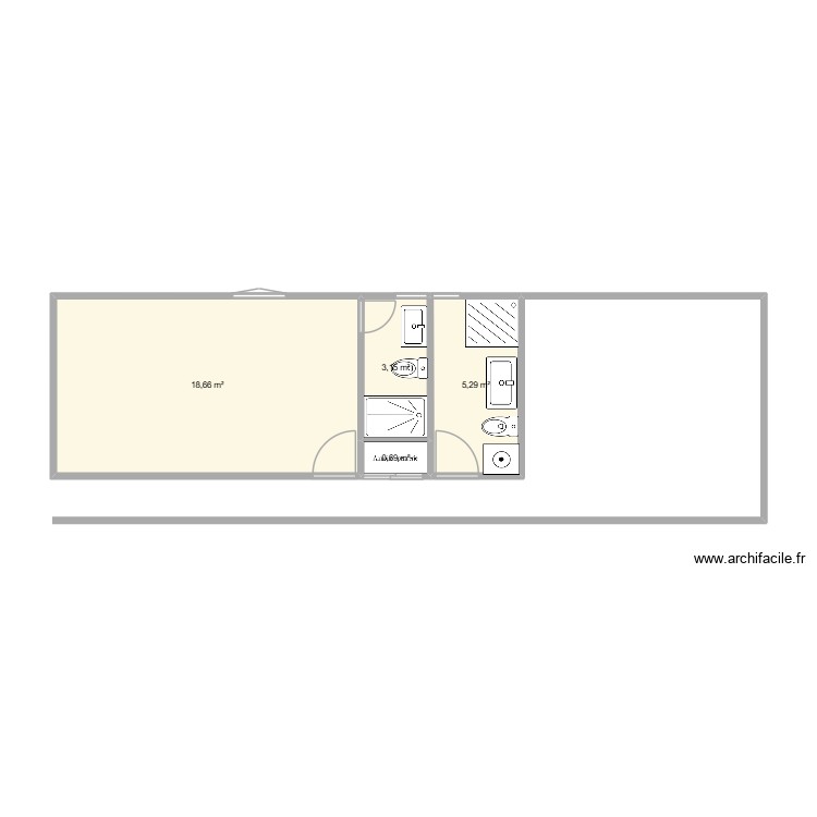 Salle de bains solange. Plan de 0 pièce et 0 m2 Salle de bains solange. Plan de 0 pièce et 0 m2