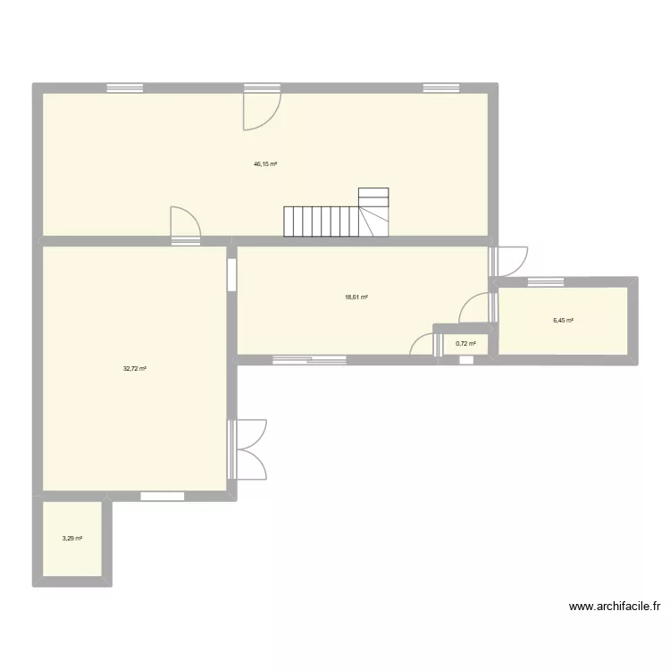 Rez de chauss&eacute; saint cricq. Plan de 6  et 108 m²
