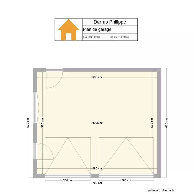 Darras Philippe. Plan de 