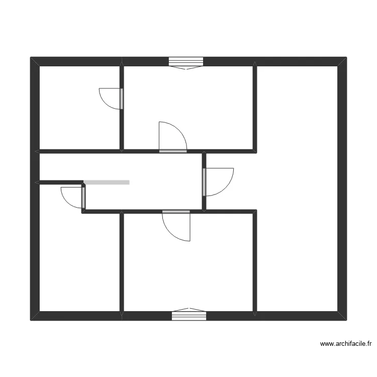 CHAROY 1. Plan de 20  et 210 m²