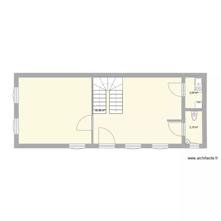 IRIS. Plan de 3 Pièces et 45 m² IRIS. Plan de 3 Pièces et 45 m²