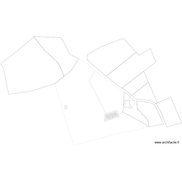 Plan de masse Le Caroux. Plan de 0 pièce et 0 m2