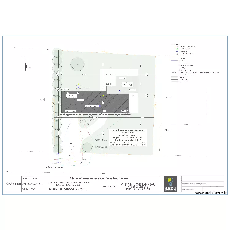 Plan Résa couverture Chetanneau. Plan de Plan Résa couverture Chetanneau. Plan de