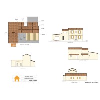 Plan façade avant véranda 2