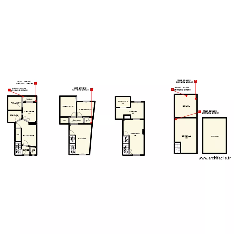 PLAN MEZE NOGUES. Plan de 32 et 102 m² PLAN MEZE NOGUES. Plan de 32 et 102 m²