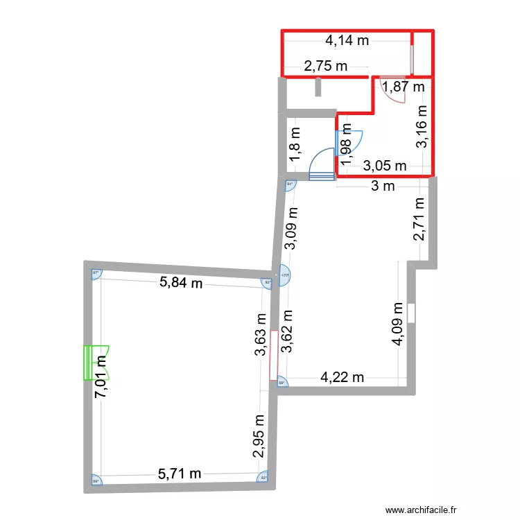 Les mots entrelac&eacute;s LIBRAIRIE. Plan de 6  et 90 m²