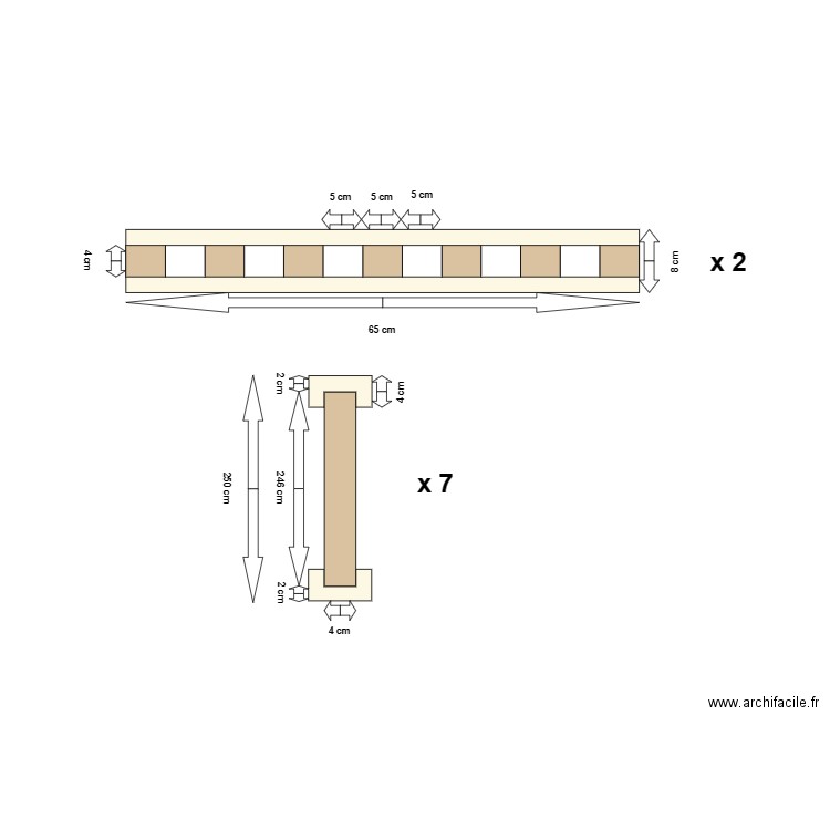 claustra. Plan de 0 pièce et 0 m2