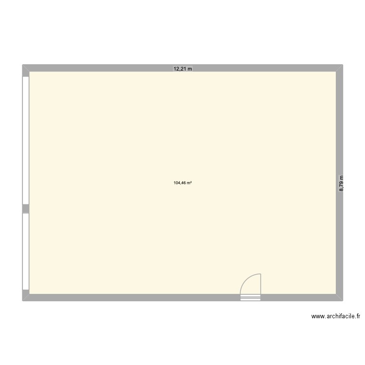 maison. Plan de 1 pièce et 104 m2