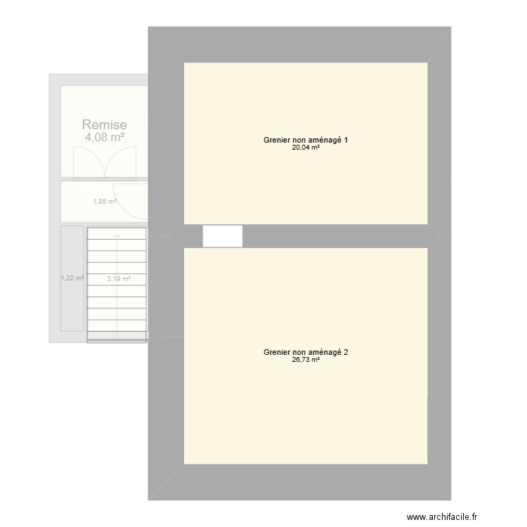 Abeillé. Plan de 19 pièces et 161 m2