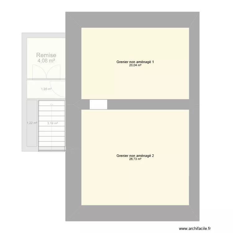 Abeill&eacute;. Plan de 