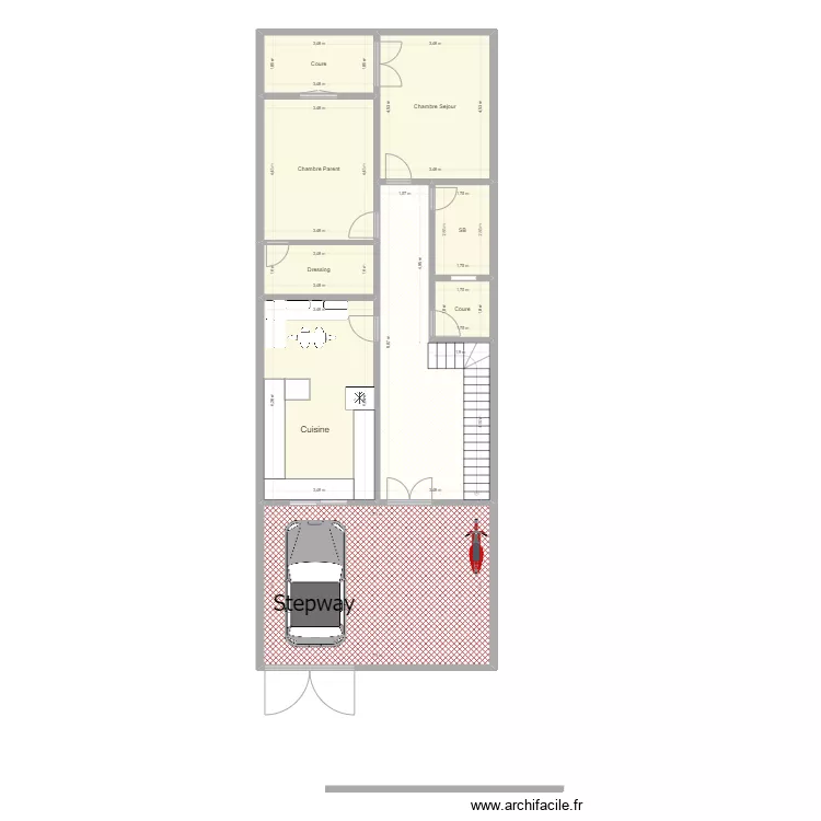 Maison RC#1. Plan de 