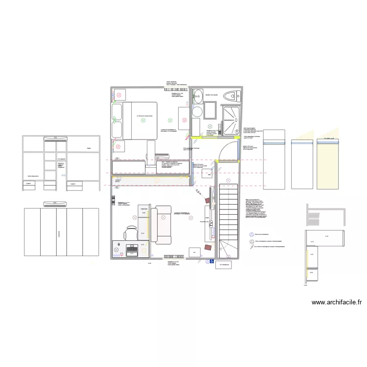 Salon + Chambre + SDB def.. Plan de 14 et 47 m² Salon + Chambre + SDB def.. Plan de 14 et 47 m²