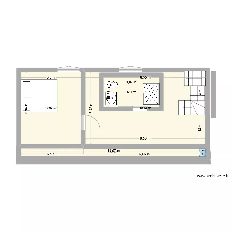 étage. Plan de 4 et 48 m² étage. Plan de 4 et 48 m²
