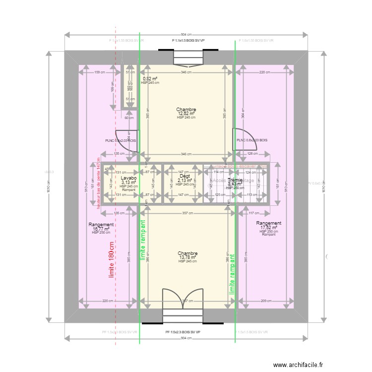 BAYTOK. Plan de 13 pièces et 141 m2