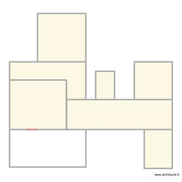 plan haut. Plan de 7  et 135 m²