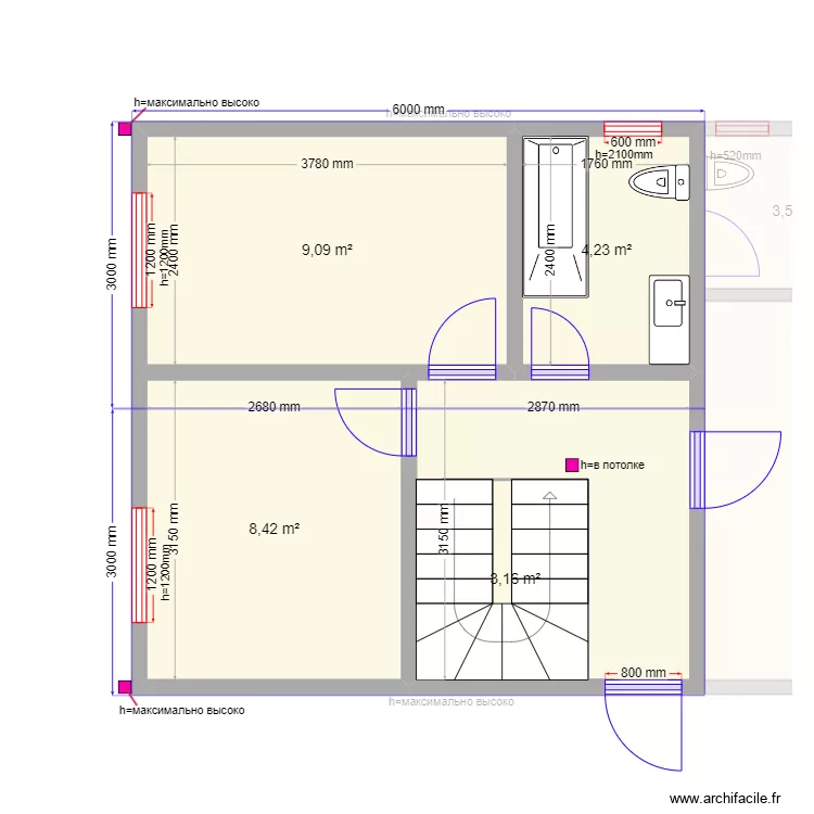 ЕБ 4 слбтчк. Plan de 