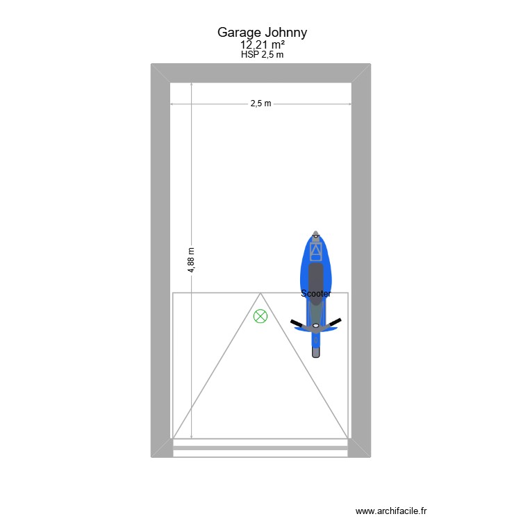 Garage Johnny. Plan de 0 pièce et 0 m2