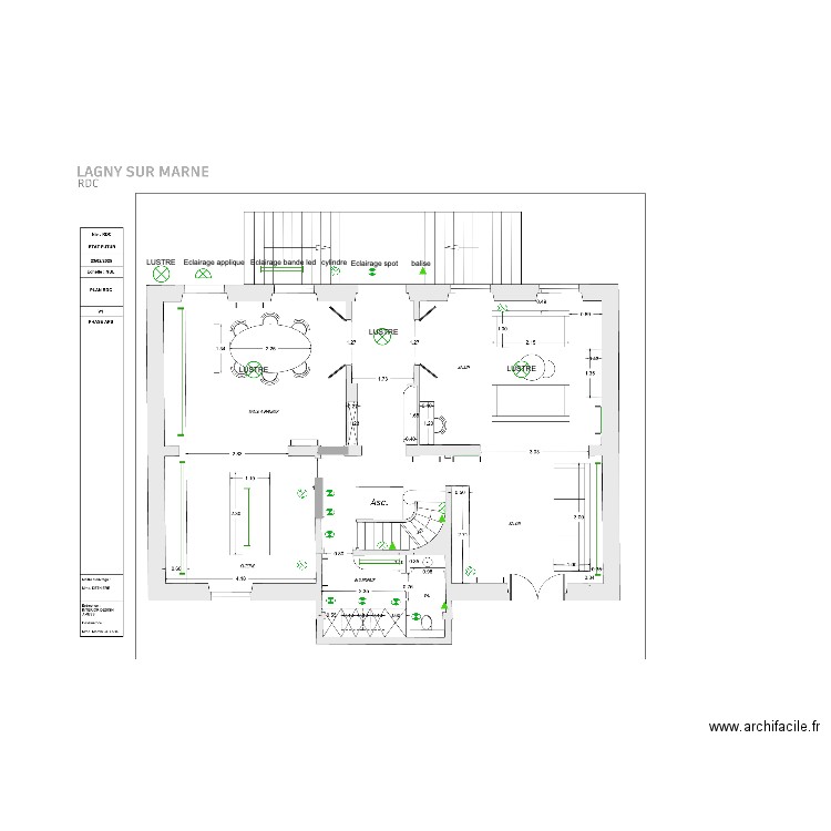 RDC LUMIERES. Plan de 0 pièce et 0 m2
