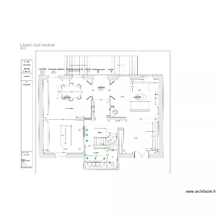 RDC LUMIERES. Plan de 