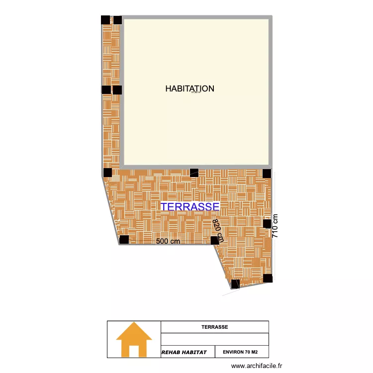 CAZILLAC GANGE . Plan de 