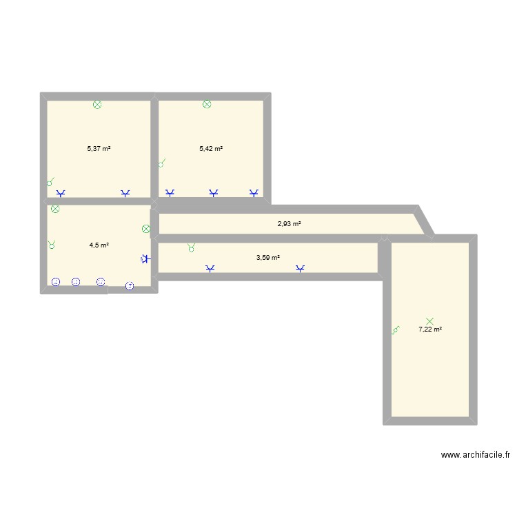 preston. Plan de 6 pièces et 29 m2