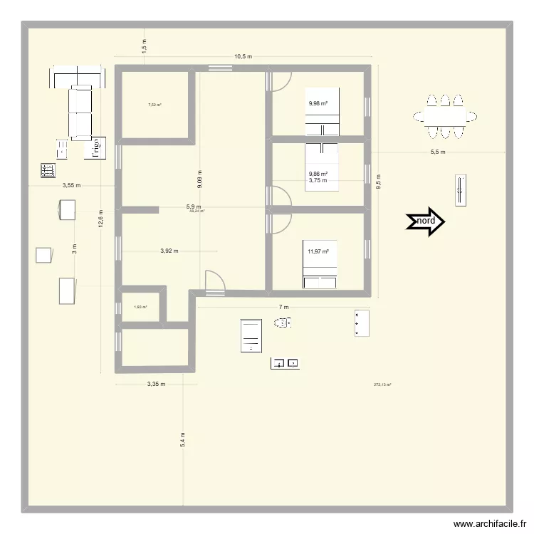 mada +6. Plan de 8  et 479 m²