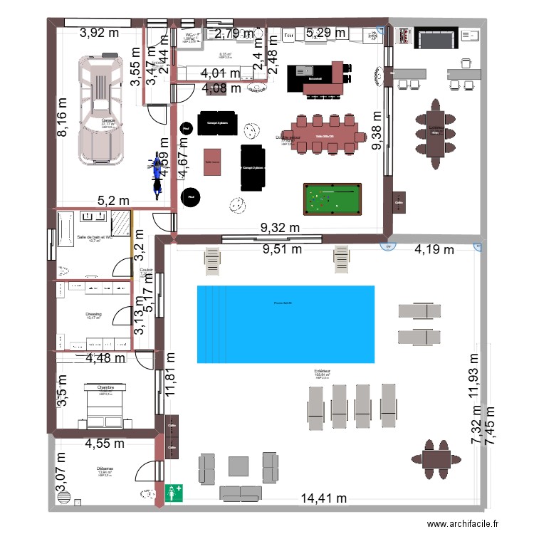 Bonanno Sud Plan S. Plan de 12 pièces et 393 m2