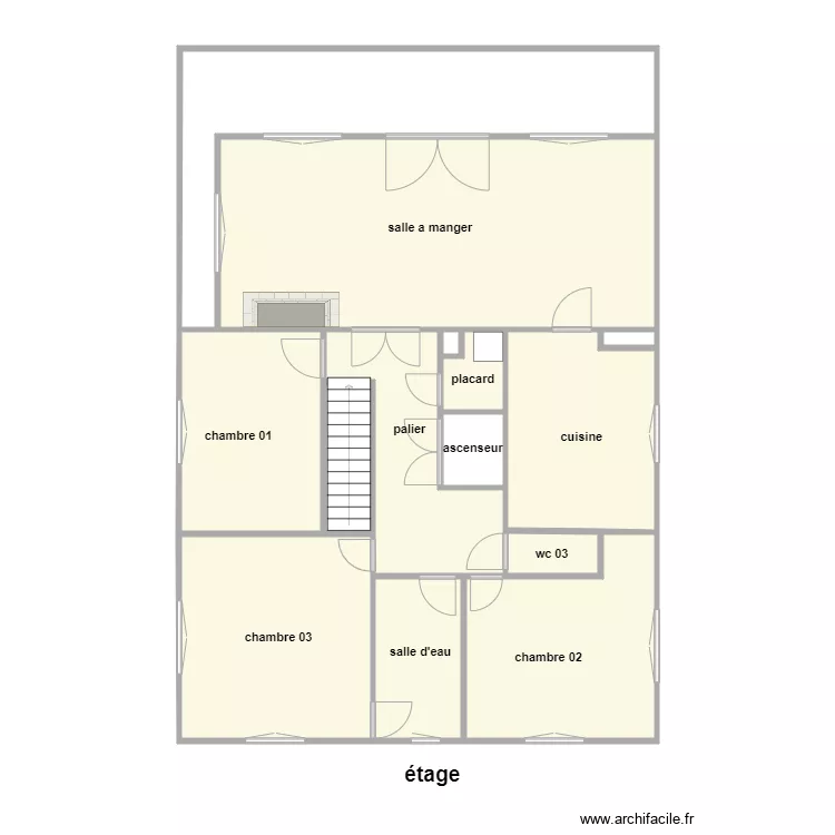 bogaert &eacute;tage. Plan de 