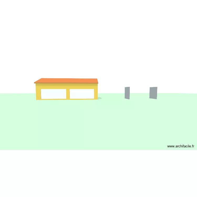 Garage seul. Plan de 