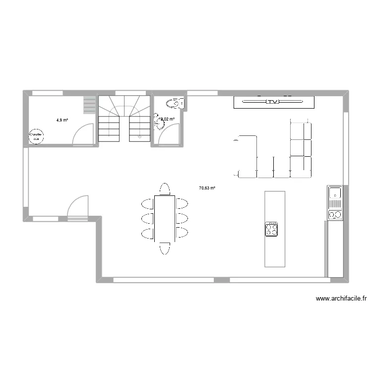 rez de chuasser. Plan de rez de chuasser. Plan de