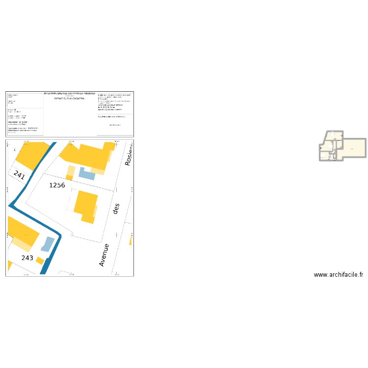 Agrandissemeent Moux. Plan de 6 pièces et 181 m2